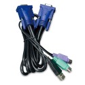 PLANET KVM-KC1-1.8 1.8M USB KVM Cable with built-in PS2 to USB Converter